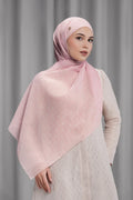 songket tie back shawl in pink beach by buttonscarves