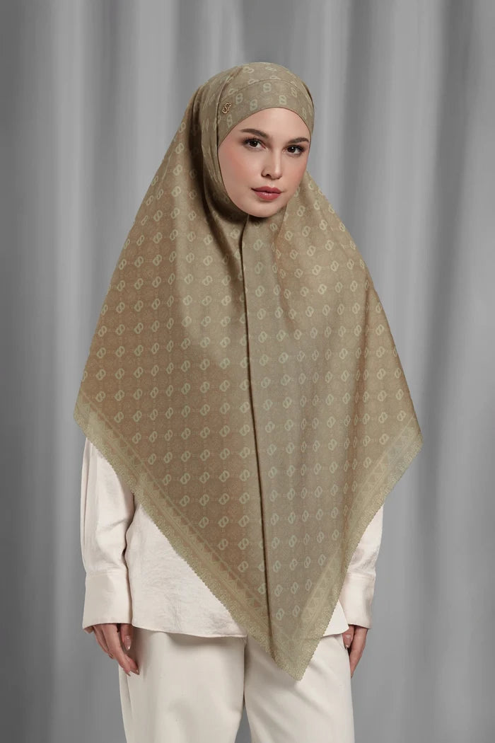 songket tie back square scarf ginger by buttonscarves