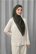 songket tie back square scarf hornbill by buttonscarves styled outfit