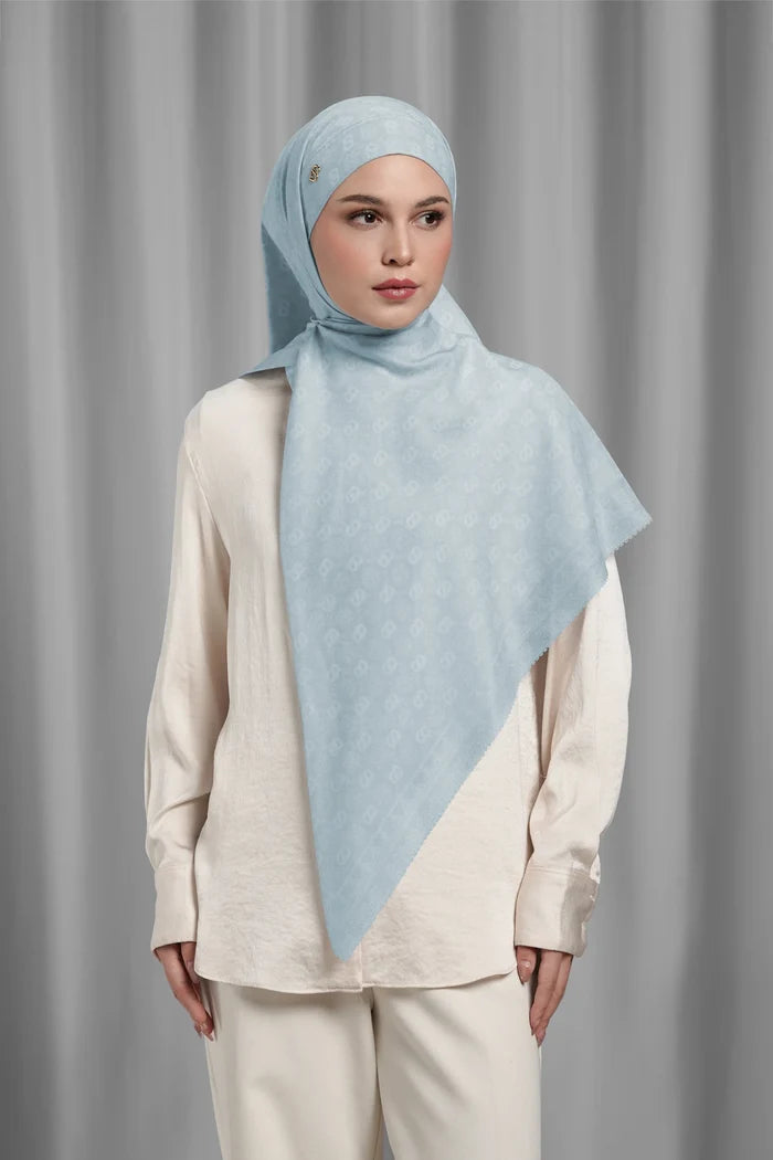 songket tie back square scarf nickel by buttonscarves