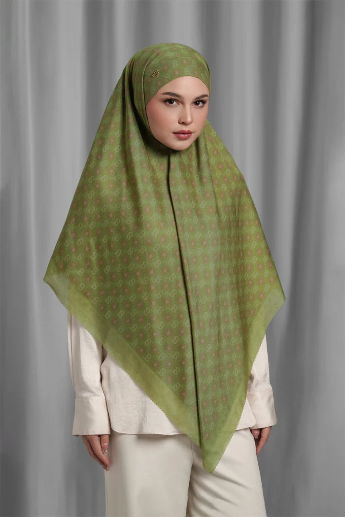 songket tie back square scarf palm by buttonscarves styled outfit