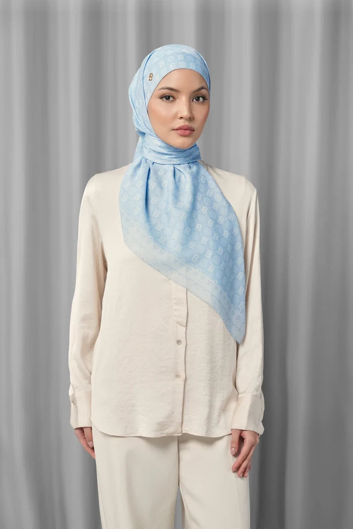 songket tie back square scarf river by buttonscarves styled outfit