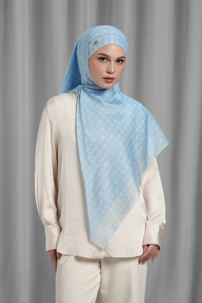 songket tie back square scarf river by buttonscarves