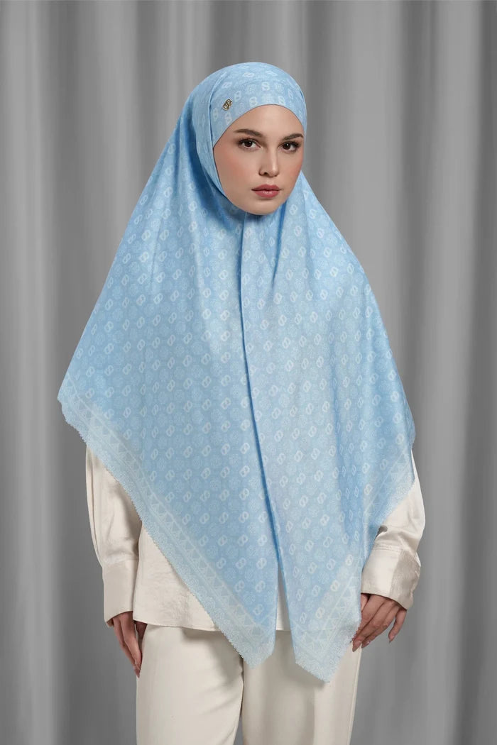 songket tie back square river by buttonscarves styled outfit