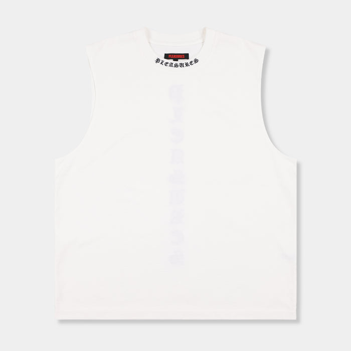 Sorrow Sleeveless Mens Short Sleeve Shirt (White/White)