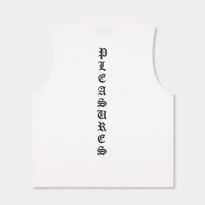 Sorrow Sleeveless Mens Short Sleeve Shirt (White/White)