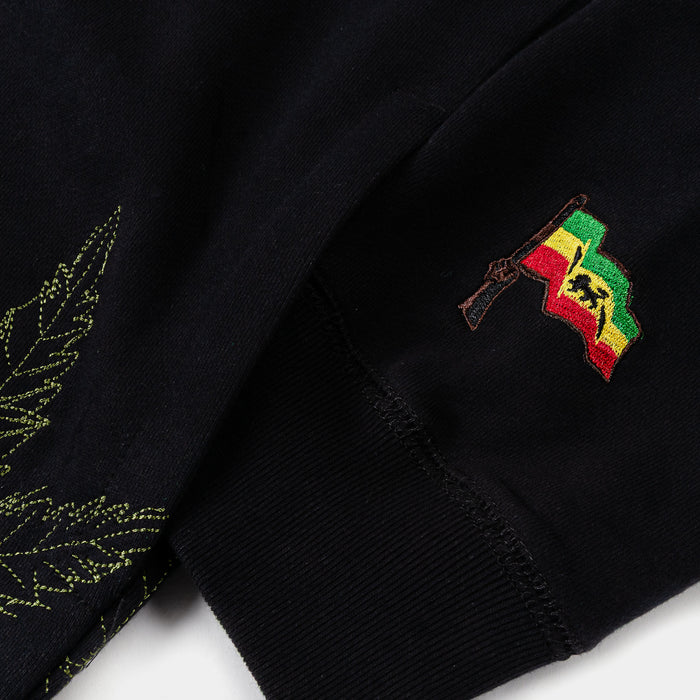 SP x Bob Marley Kaya Zip Up Mens Hoodie (Black/Green)
