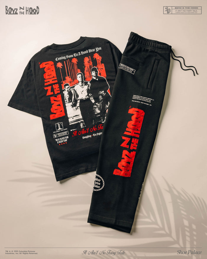SP x Boyz N The Hood Barbed Wire Fleece Mens Sweatpants (Black/Red)