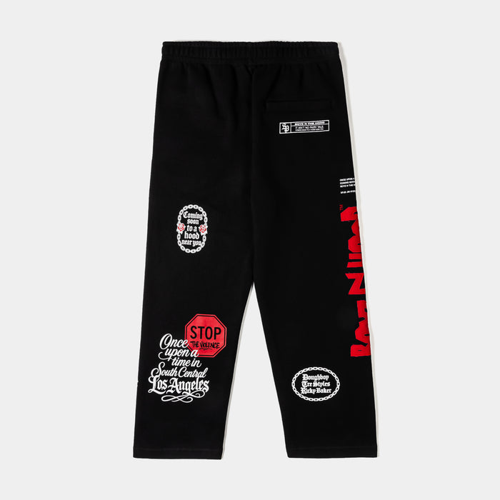 SP x Boyz N The Hood Barbed Wire Fleece Mens Sweatpants (Black/Red)