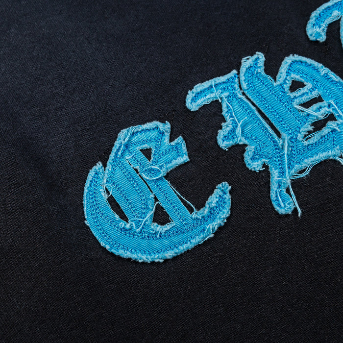 SP x Chucky Heart Washed Pullover Mens Hoodie (Black/Blue)