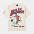 SP x Harlem Globetrotters Basketball Mens Short Sleeve Shirt (Cream/Red)