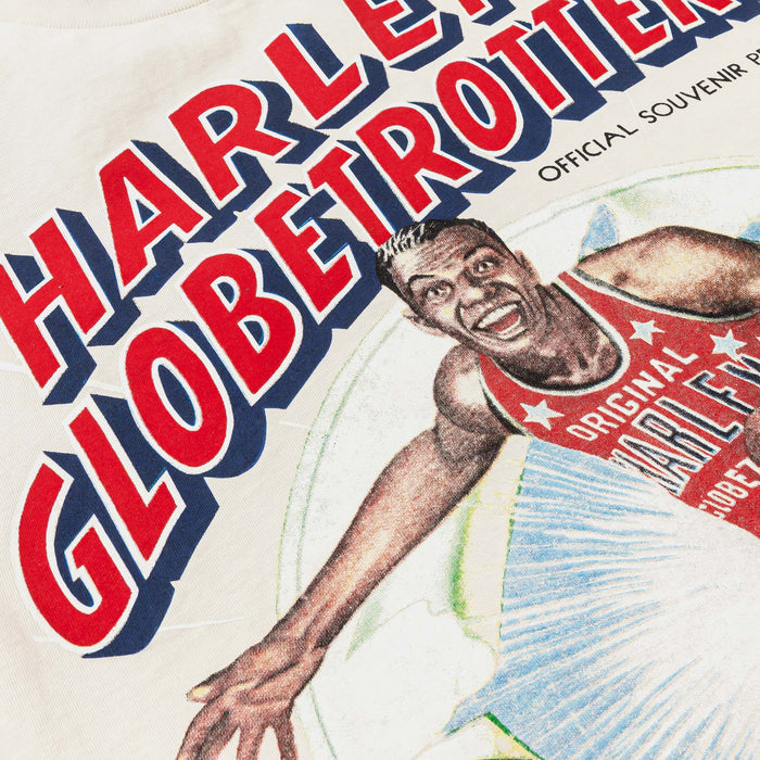 SP x Harlem Globetrotters Basketball Mens Short Sleeve Shirt (Cream/Red)