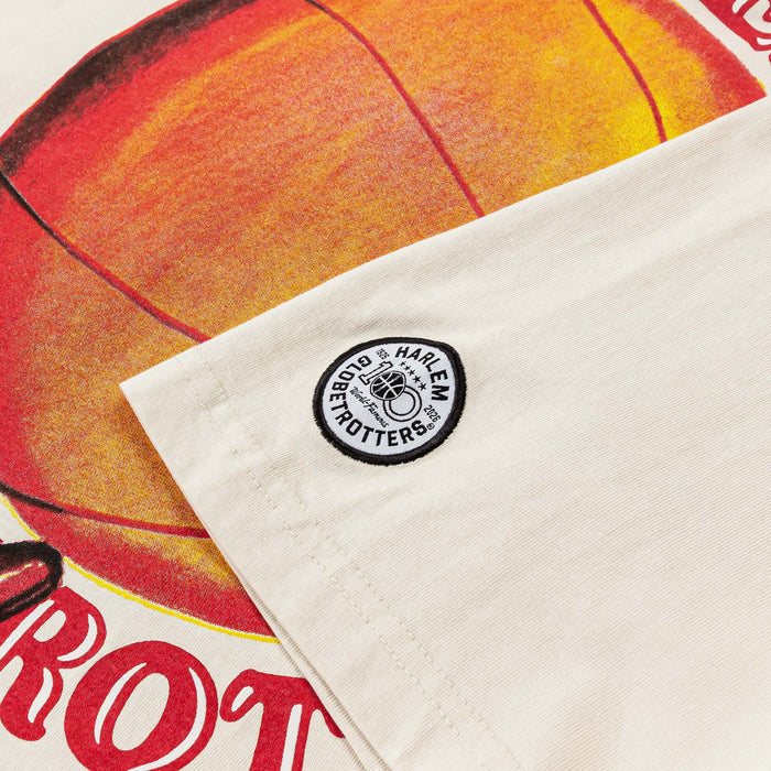 SP x Harlem Globetrotters Basketball Mens Short Sleeve Shirt (Cream/Red)