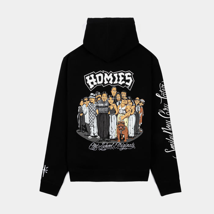 SP x Homies Masks Pullover Mens Hoodie (Black/Silver)