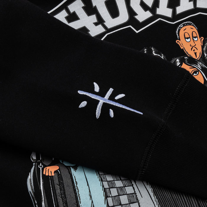 SP x Homies Masks Pullover Mens Hoodie (Black/Silver)
