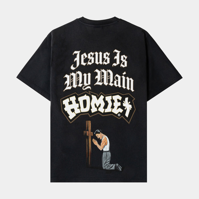 SP x Homies Santos Mens Short Sleeve Shirt (Black/White)