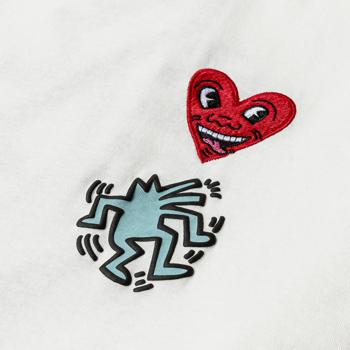 SP x Keith Haring Fingers Crossed Mens Short Sleeve Shirt (White/Red)