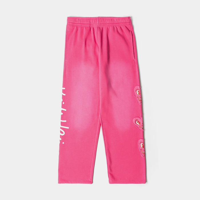 SP x Keith Haring Hearts Fleece Womens Sweatpants (Pink/White)