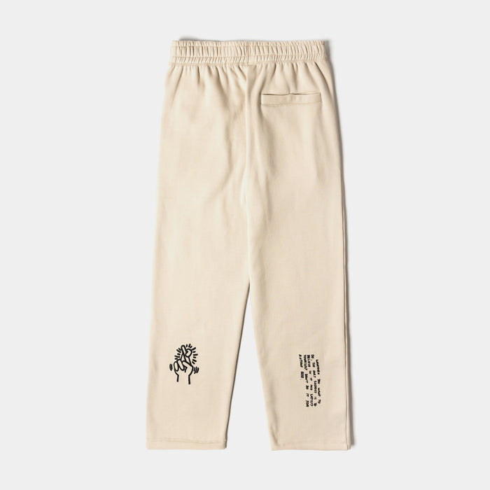 SP x Keith Haring Respect Fleece Mens Sweatpants (Cream/Black)
