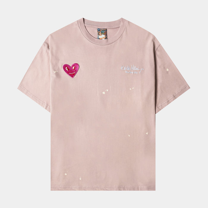 SP x Keith Haring Skyline Mens Short Sleeve Shirt (Pink/Black)