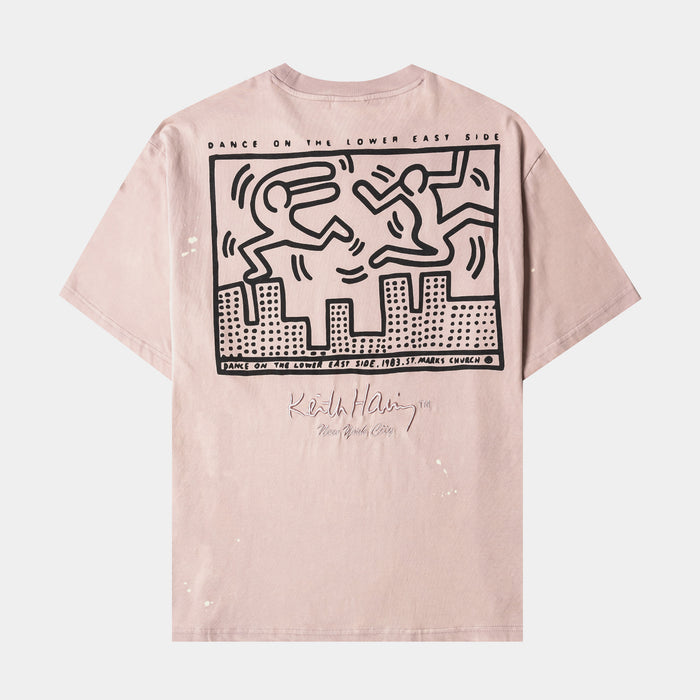 SP x Keith Haring Skyline Mens Short Sleeve Shirt (Pink/Black)