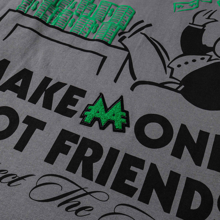 SP x Monopoly Respect The Hustle Mens Long Sleeve Shirt (Grey/Green)
