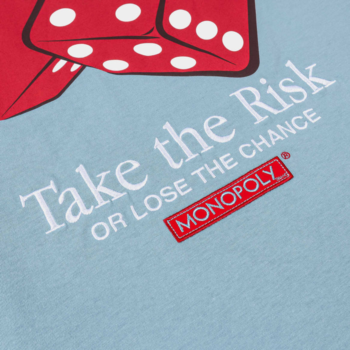 SP x Monopoly Take The Risk Mens Short Sleeve Shirt (Blue/Red)