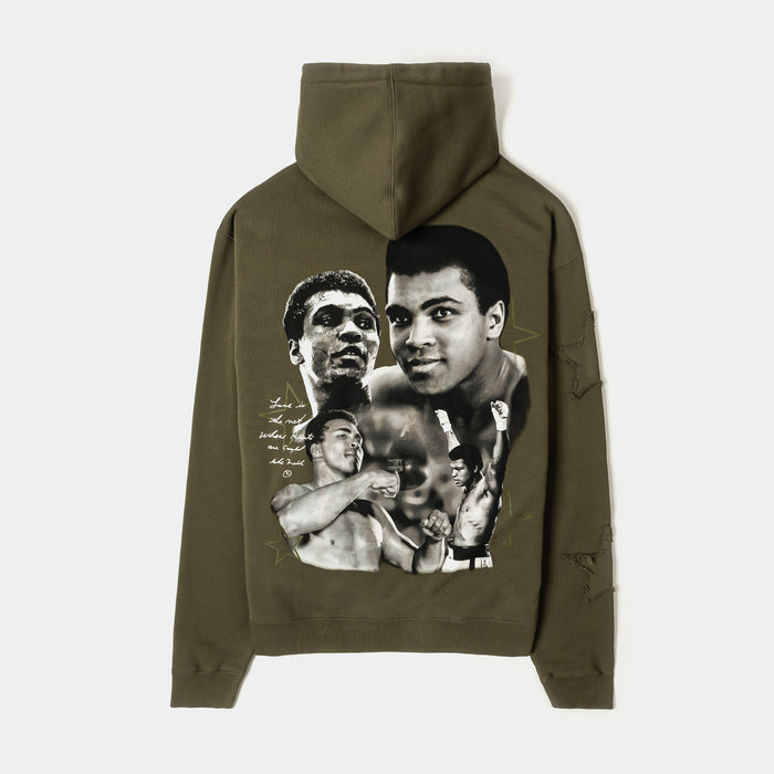 SP x Muhammad Ali Butterfly Pullover Mens Hoodie (Green/Red)