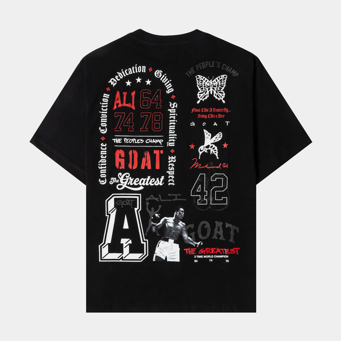SP x Muhammad Ali Dedication Mens Short Sleeve Shirt (Black/Red)