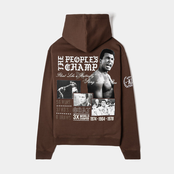 SP x Muhammad Ali People's Champ Pullover Mens Hoodie (Brown/White)