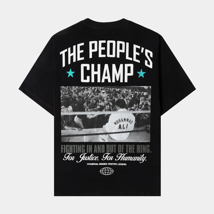 SP x Muhammad Ali The Champ Mens Short Sleeve Shirt (Black/White)