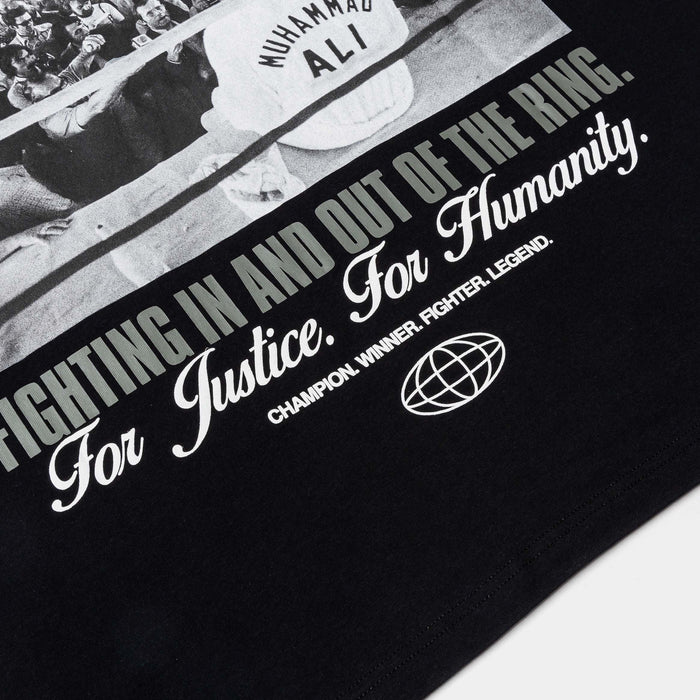 SP x Muhammad Ali The Champ Mens Short Sleeve Shirt (Black/White)