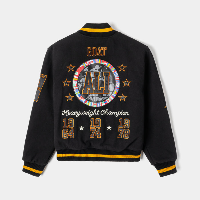 SP x Muhammad Ali Worldwide Varsity Mens Jacket (Black/Orange)