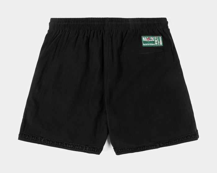 SP x Narcos Embroidered Trim hybrid Mens Shorts (Black/Beige)