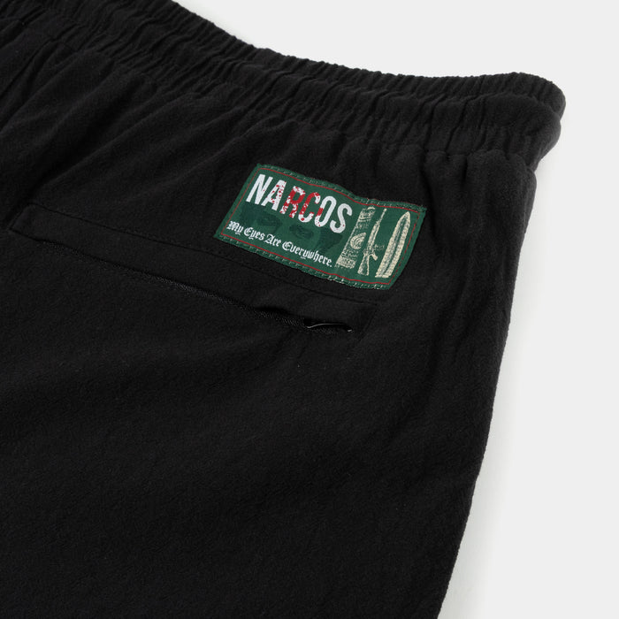 SP x Narcos Embroidered Trim hybrid Mens Shorts (Black/Beige)
