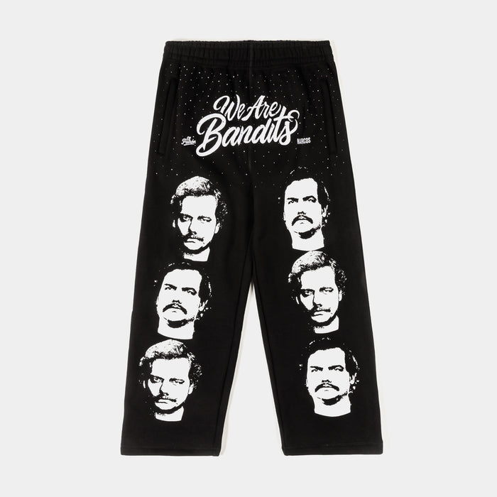 SP x Narcos Faces Fleece Mens Sweatpants (Black/White)