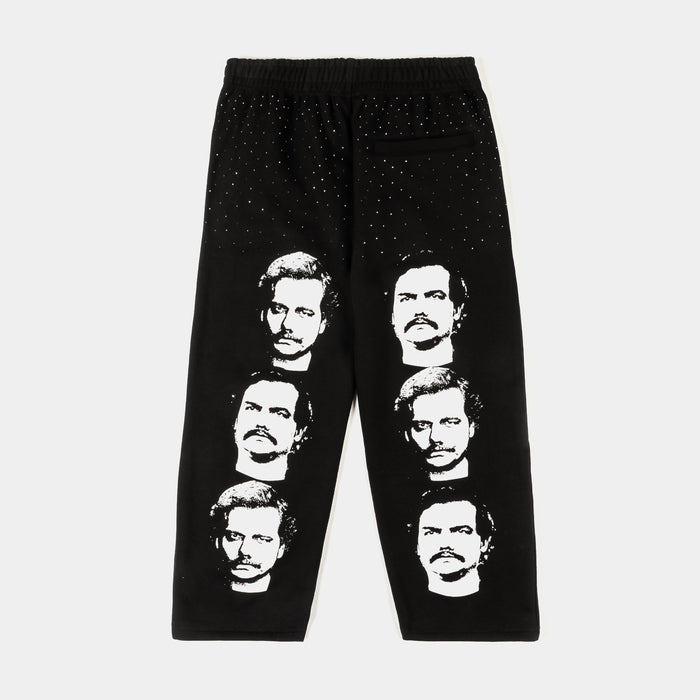 SP x Narcos Faces Fleece Mens Sweatpants (Black/White)