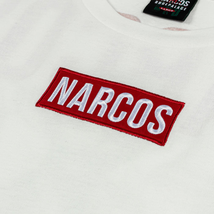 SP x Narcos Mens Short Sleeve Shirt (White/Red)