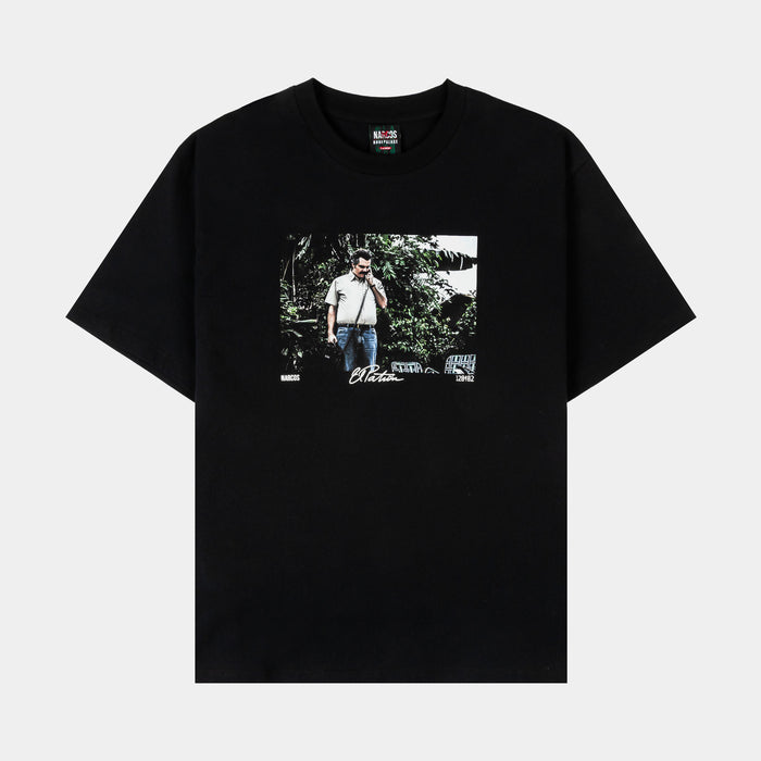 SP x Narcos Plata Plomo Mens Short Sleeve Shirt (Black/White)