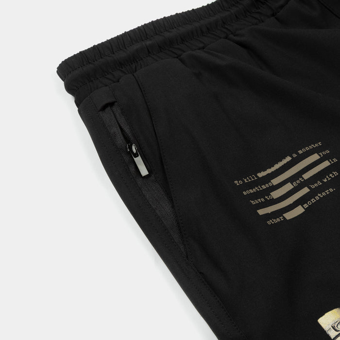 SP x Narcos Wanted Hybrid Mens Shorts (Black/Red)