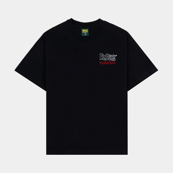 SP x Popeye The Stronger You Are Mens Short Sleeve Shirt (Black/Red)