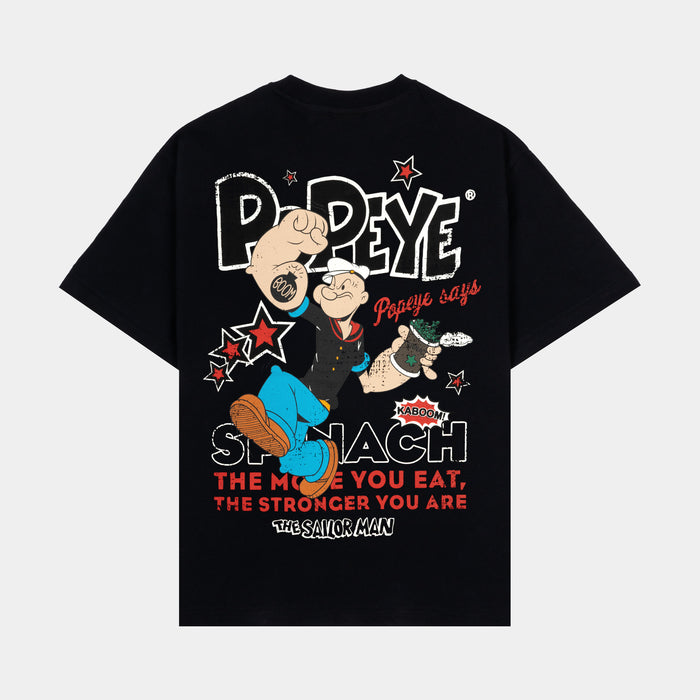 SP x Popeye The Stronger You Are Mens Short Sleeve Shirt (Black/Red)