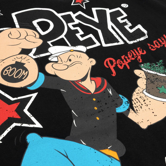 SP x Popeye The Stronger You Are Mens Short Sleeve Shirt (Black/Red)