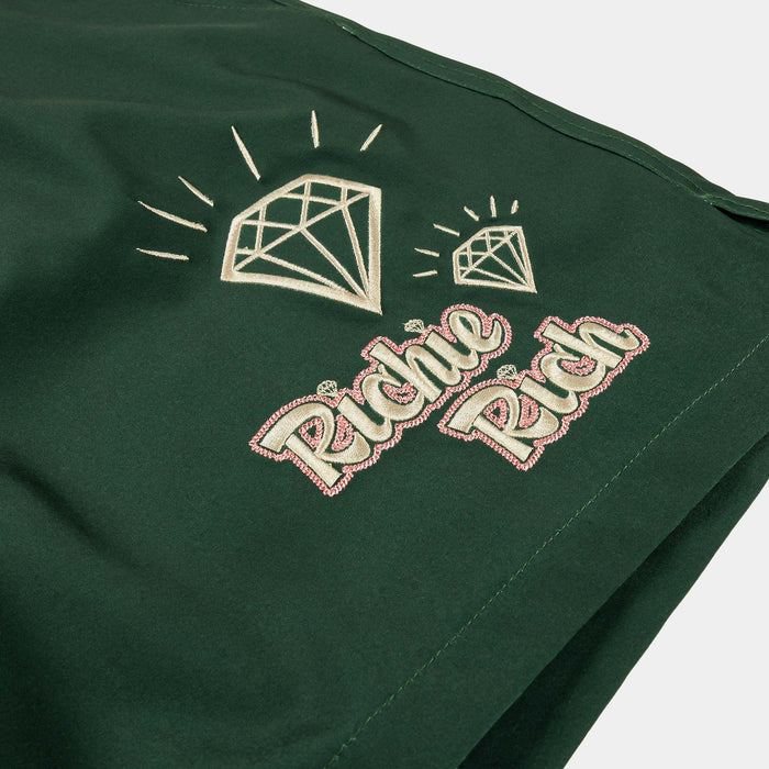 SP x Richie Rich Dollar Signs Hybrid Mens Shorts (Green/Beige)