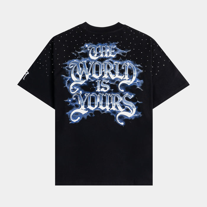 SP x Scarface Airbrushed Mens Short Sleeve Shirt (Black/Blue)