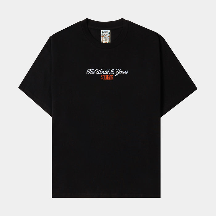 SP x Scarface Casa Mens Short Sleeve Shirt (Black/Orange)