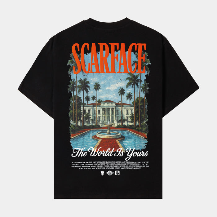 SP x Scarface Casa Mens Short Sleeve Shirt (Black/Orange)