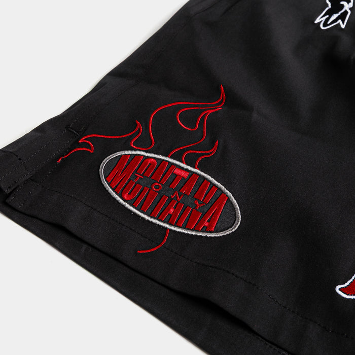 SP x Scarface Hybrid Mens Shorts (Black/Red)