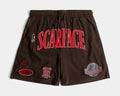SP x Scarface Hybrid Mens Shorts (Brown/Red)