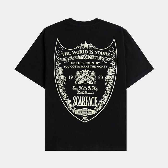SP x Scarface Make The Money Mens Short Sleeve Shirt (Black/White)